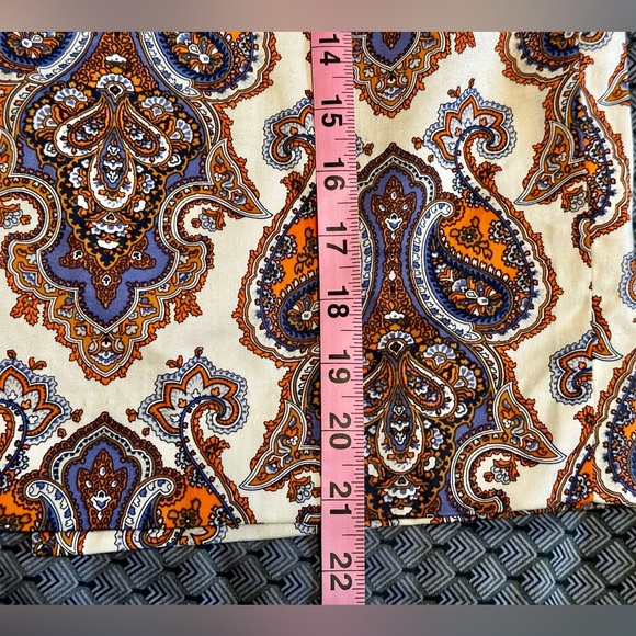 J Crew Paisley Print Pencil Skirt Sz 8 - Picture 4 of 6